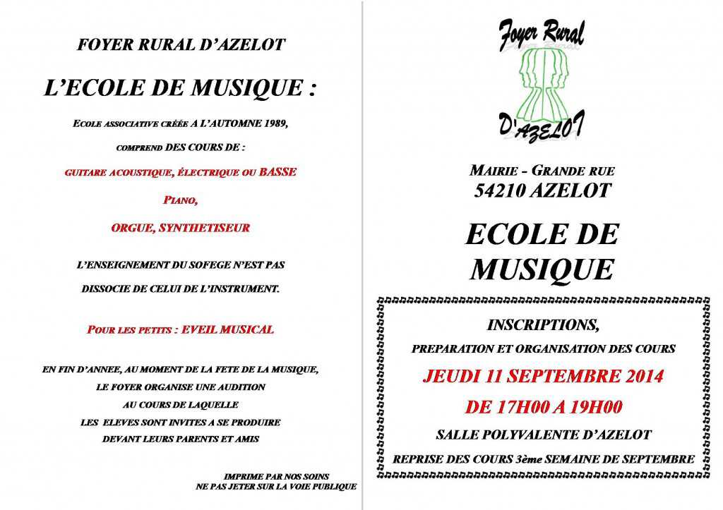 Ecole de musique 1