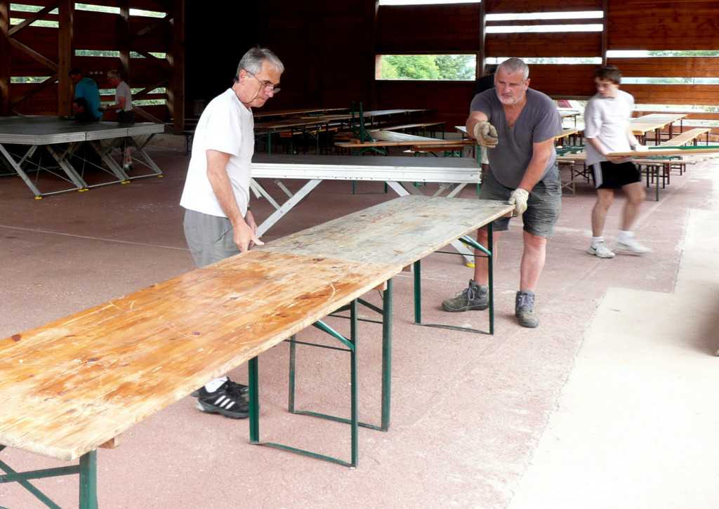 Installation des tables